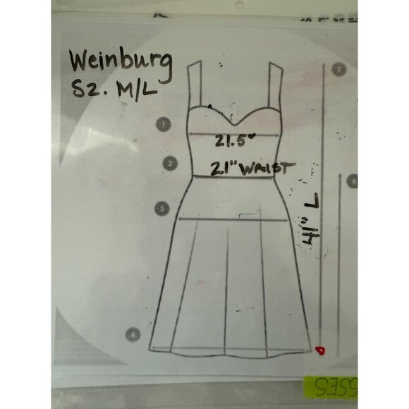 Vtg. Weinberg Paris Mod Long Coat Dress Double-Breasted Gold Buttons Womens Sz.M - Picture 8 of 8